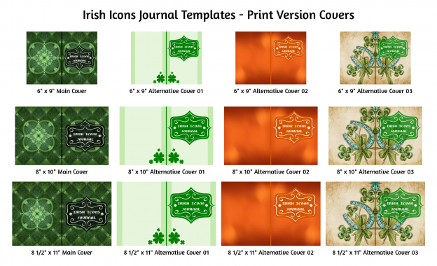 Irish Icons Journal Template Print Version Covers