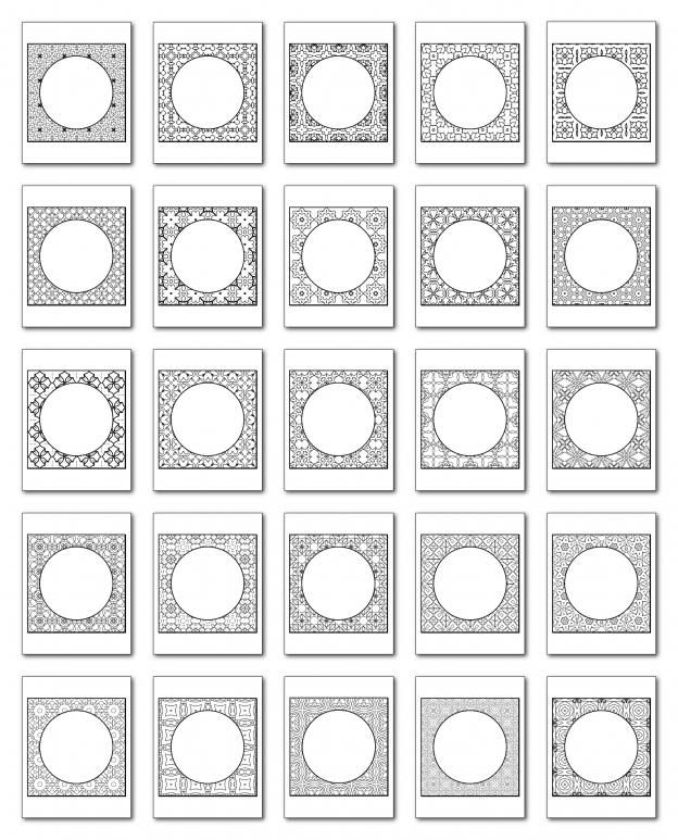Lineart Frames Volume 1 Square-Circle Frames All
