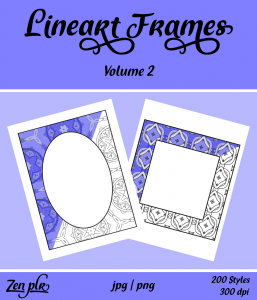 Lineart Frames Volume 2 Front Cover