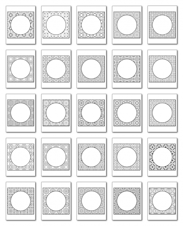 Lineart Frames Volume 3 Square-Circle Frames All