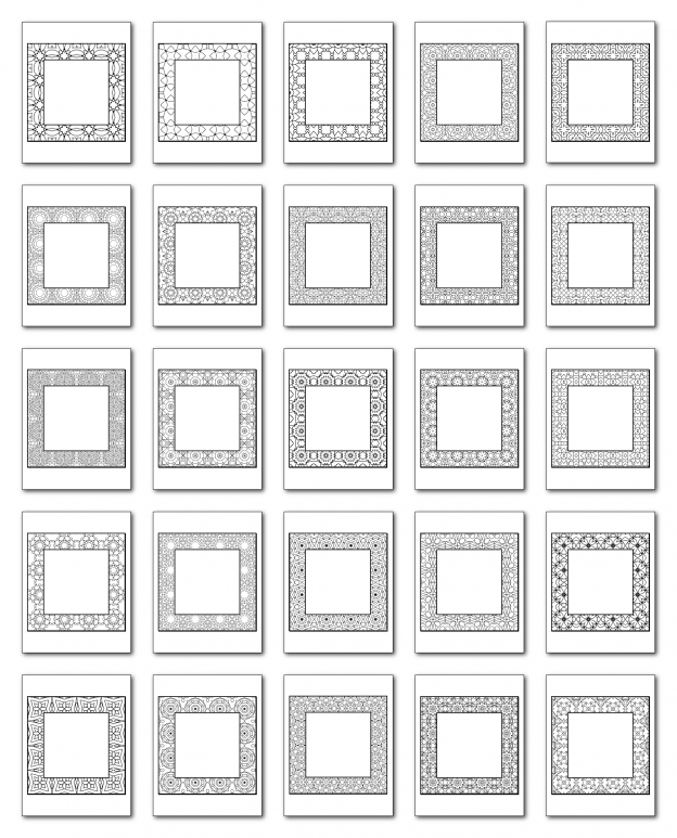 Lineart Frames Volume 3 Square-Square Frames All