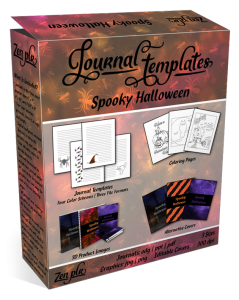 Spooky Halloween Journal Templates Product Cover