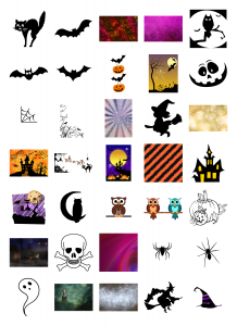 Spooky Halloween Journal Templates Royalty-Free Images