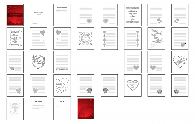 With All My Heart Journal Template Digital Version