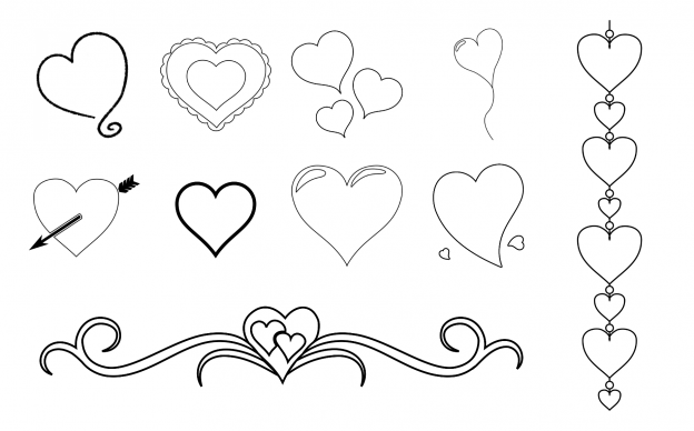 With All My Heart Journal Template Journal Graphics Lineart