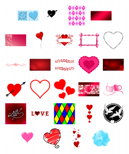 With All My Heart Journal Templates Royalty-Free Images