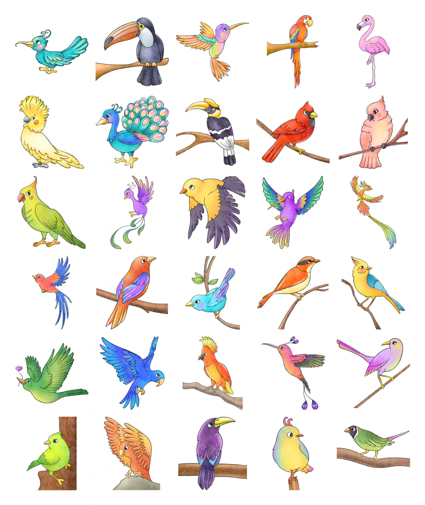 Zen PLR Bonus for ColorMePositivePLR Birds Coloring Book Kit Watercolor Effect