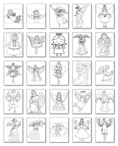 Zen PLR Coloring Pages Angels All Graphics