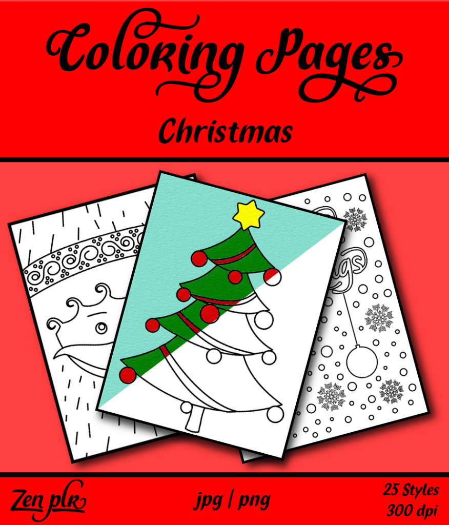 Plr Christmas Coloring Pages Free Download & Creative Activities