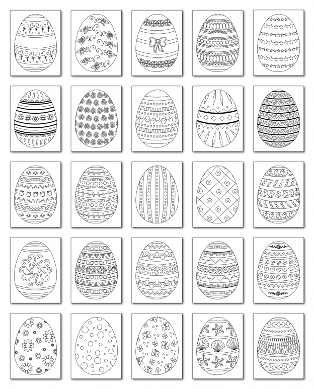 Zen PLR Coloring Pages Easter Yeggs All Graphics