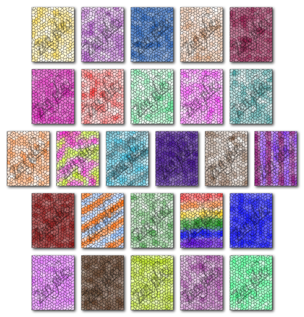 Zen PLR Coloring Pages Full Color Mosaics All