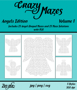 Zen PLR Crazy Mazes Angels Edition Volume 01 Front Cover