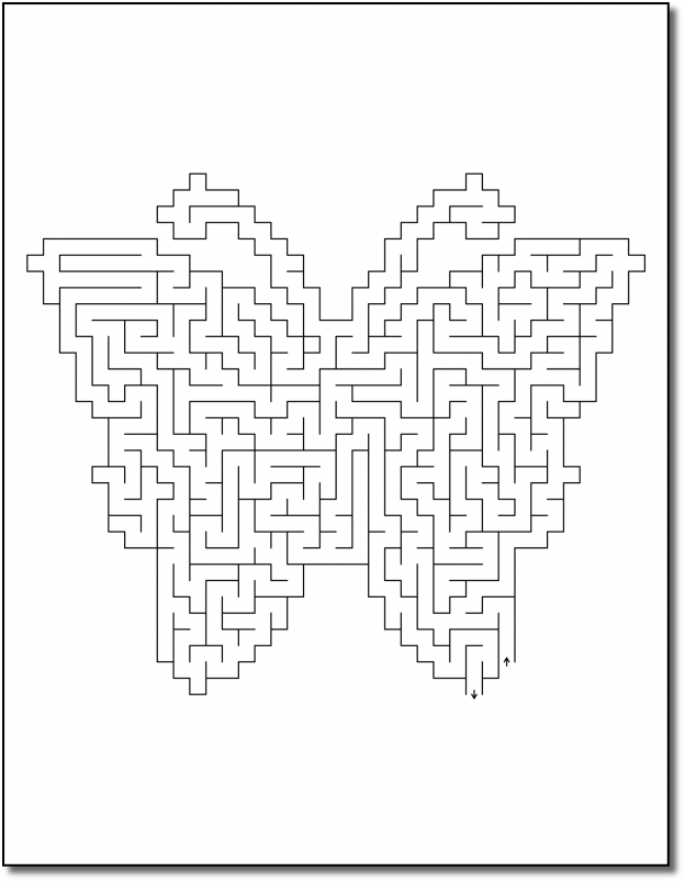 Zen PLR Crazy Mazes Butterflies Edition Volume 01 Sample Maze 01