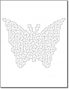 Zen PLR Crazy Mazes Butterflies Edition Volume 01 Sample Maze 03