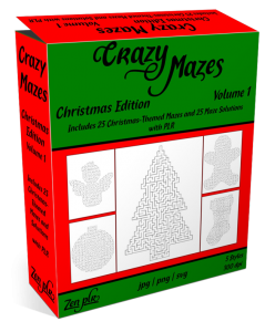 Zen PLR Crazy Mazes Christmas Edition Volume 01 Product Cover