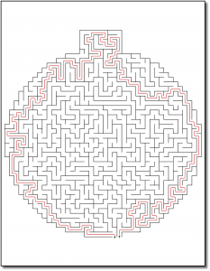 Zen PLR Crazy Mazes Christmas Edition Volume 01 Sample Maze 04 Solution