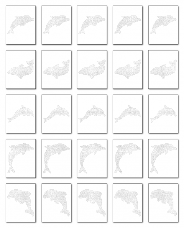 Zen PLR Crazy Mazes Dolphins Edition Volume 01 All Mazes Graphic