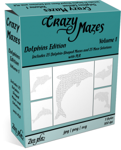 Zen PLR Crazy Mazes Dolphins Edition Volume 01 Product Cover