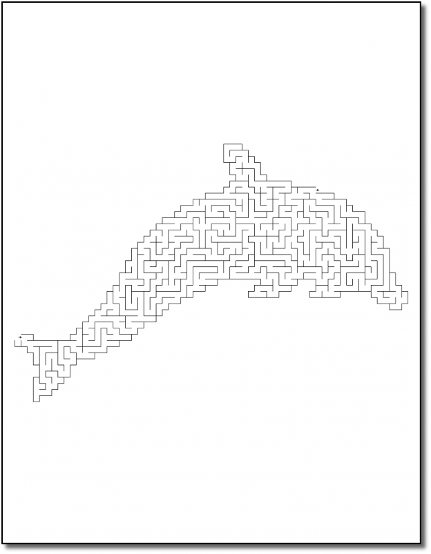 Zen PLR Crazy Mazes Dolphins Edition Volume 01 Sample Maze 03