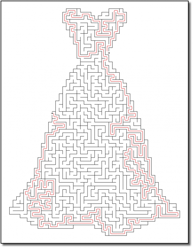 Zen PLR Crazy Mazes Gowns Edition Volume 01 Sample Maze Solution 05