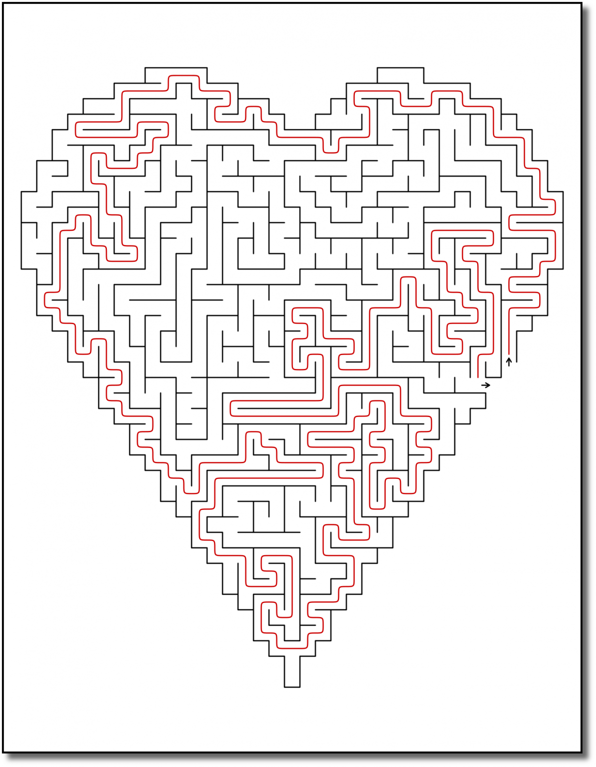 Zen Plr Crazy Mazes Hearts Edition Volume 02 Sample Maze Solution 04 Zen Plr 