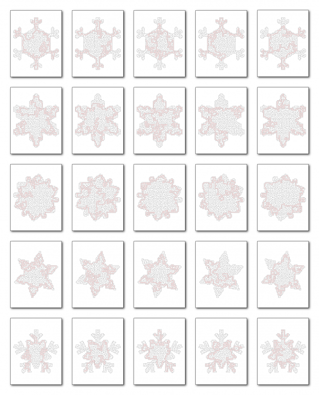 Zen PLR Crazy Mazes Snowflakes Edition Volume 01 All Solutions