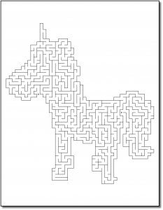 Zen PLR Crazy Mazes Unicorns Edition Volume 01 Sample Maze 03