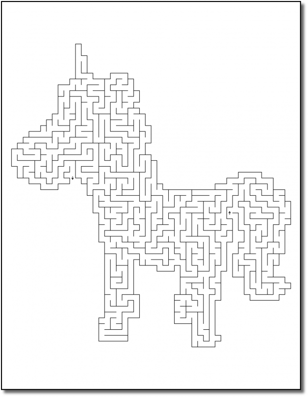 Zen PLR Crazy Mazes Unicorns Edition Volume 01 Sample Maze 03