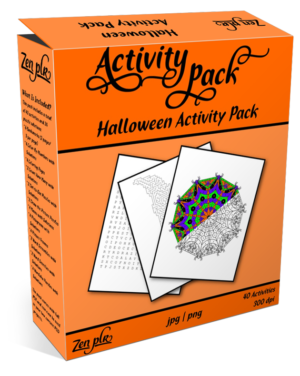 Zen PLR Halloween Activity Pack Product Cover