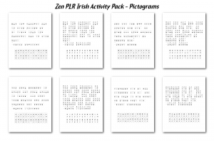 Zen PLR Irish Activity Pack Pictograms