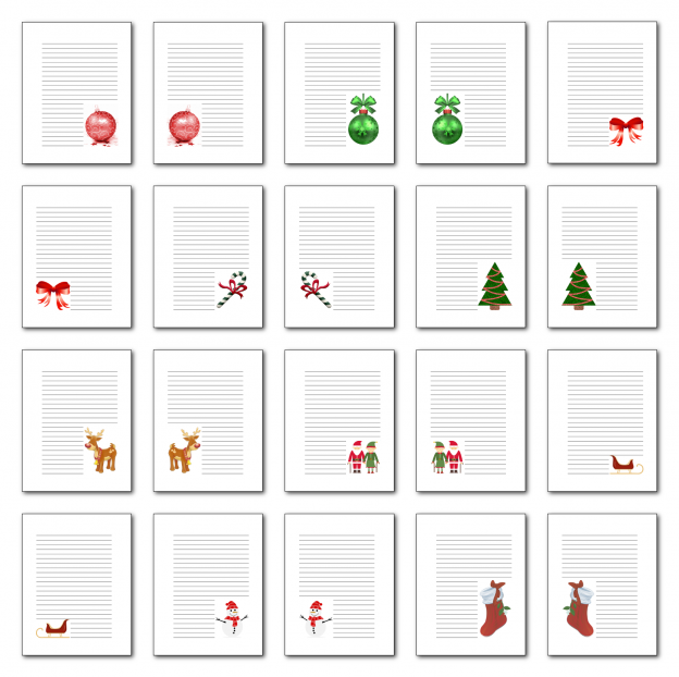 Zen PLR Journal Templates Light Christmas Journal Pages Full Color Print Version