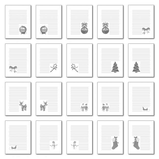 Zen PLR Journal Templates Light Christmas Journal Pages Grayscale Digital Version
