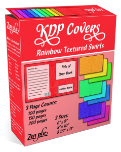 Zen PLR KDP Covers Rainbow Textured Swirls Product Cover