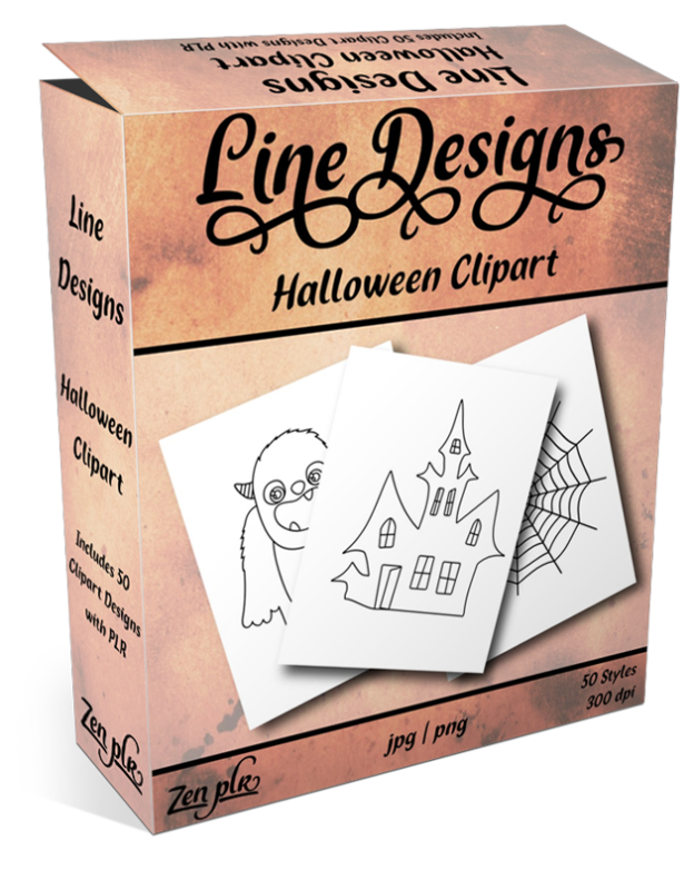 Zen PLR Line Designs Halloween Product Cover