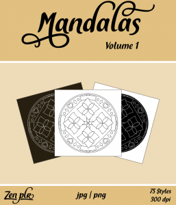 Zen PLR Mandalas Volume 01 Front Cover