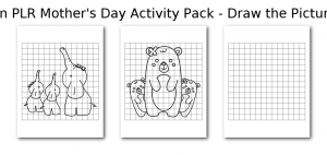 Zen PLR Mothers Day Activity Pack Draw the Pictures