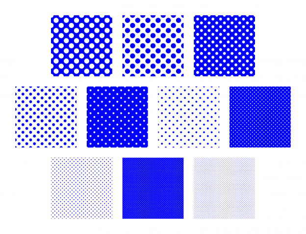 Zen PLR Polka Dots Digital Papers All Blue