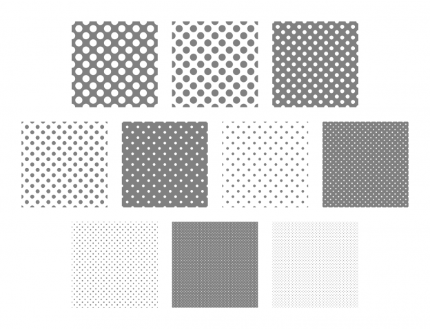 Zen PLR Polka Dots Digital Papers All Gray