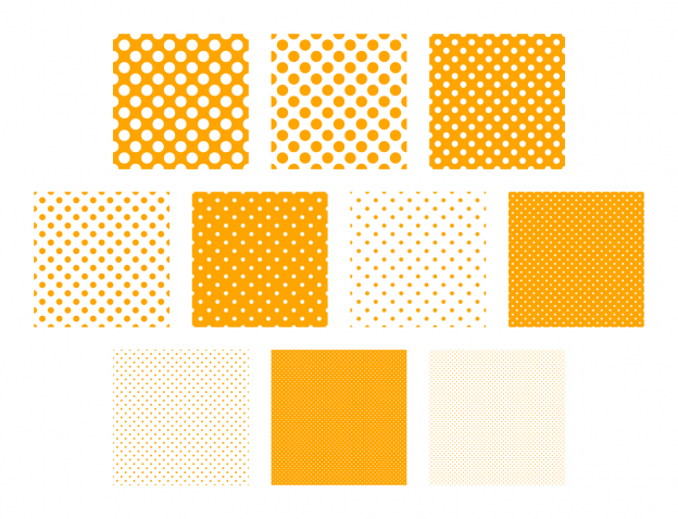 Zen PLR Polka Dots Digital Papers All Orange