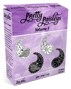 Zen PLR Pretty Paisleys Volume 01 Product Cover
