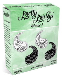 Zen PLR Pretty Paisleys Volume 02 Product Cover
