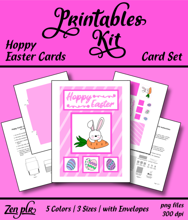 Zen PLR Printables Kit Hoppy Easter Front Cover