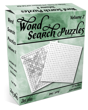 Zen PLR Word Search Puzzles Volume 2 Product Cover