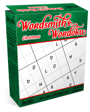 Zen PLR Wordsmith's Wordoku Christmas Product Cover
