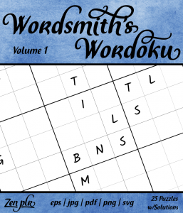Zen PLR Wordsmith's Wordoku Volume 1 Front Cover