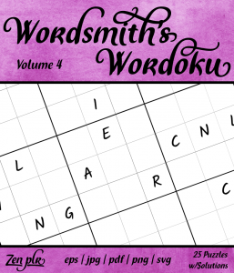 Zen PLR Wordsmith's Wordoku Volume 4 Front Cover