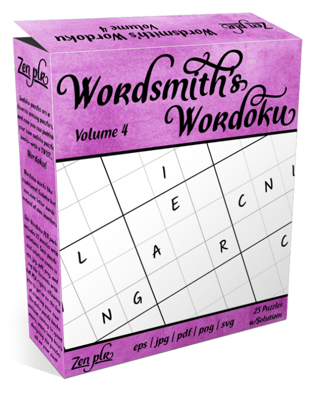 Zen PLR Wordsmith's Wordoku Volume 4 Product Cover