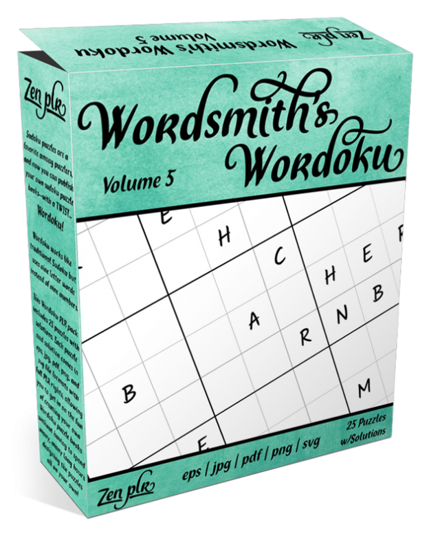 Zen PLR Wordsmith's Wordoku Volume 5 Product Cover