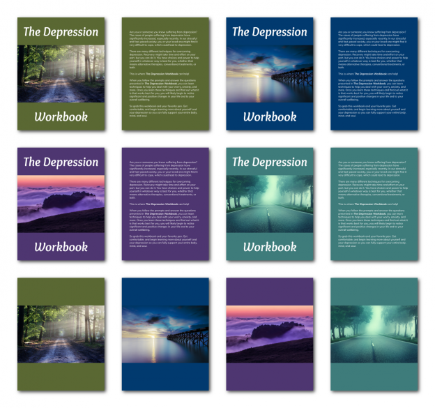 Zen PLR Workbook Kit Depression Letter Covers All