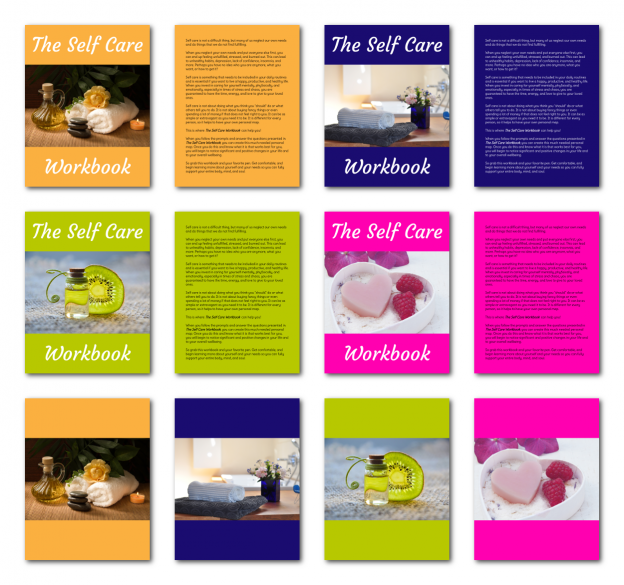 Zen PLR Workbook Kit Self Care Letter Covers All